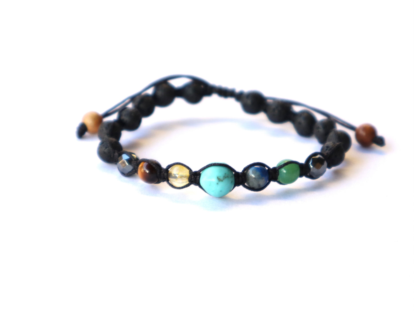 Double Bracelets Mixed Gemstones for Strength & Body Relaxation