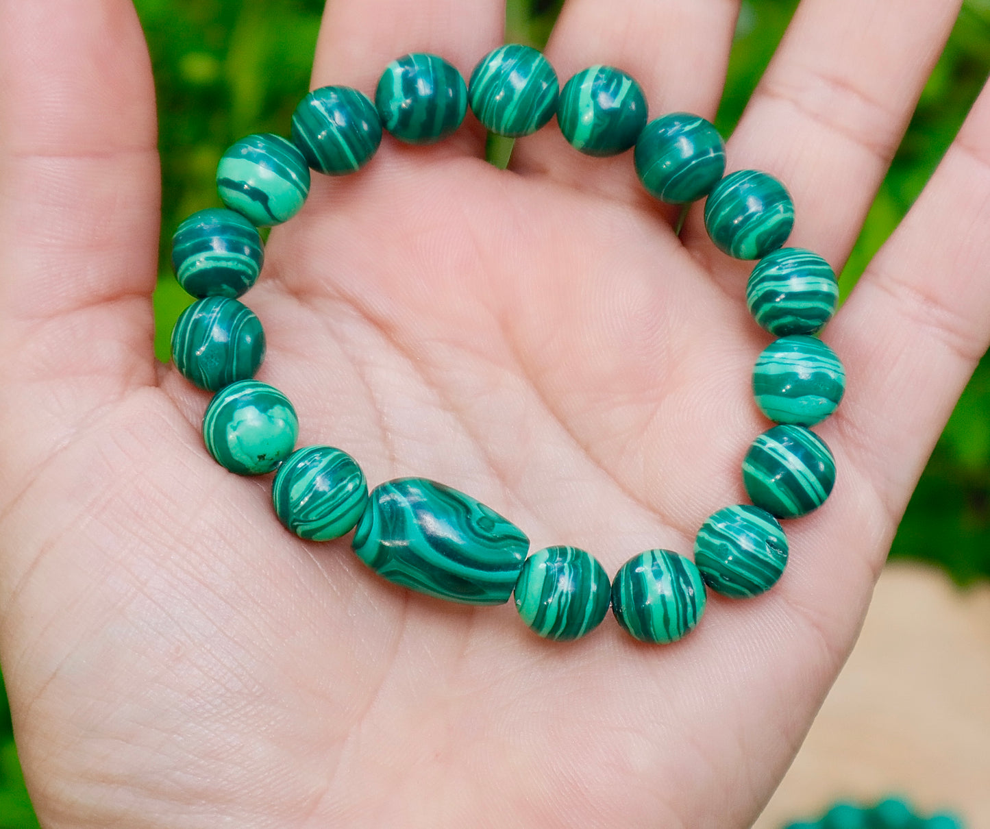 Malachite, Lapis Lazuli, & Sodalite Stacked Set of Bracelets