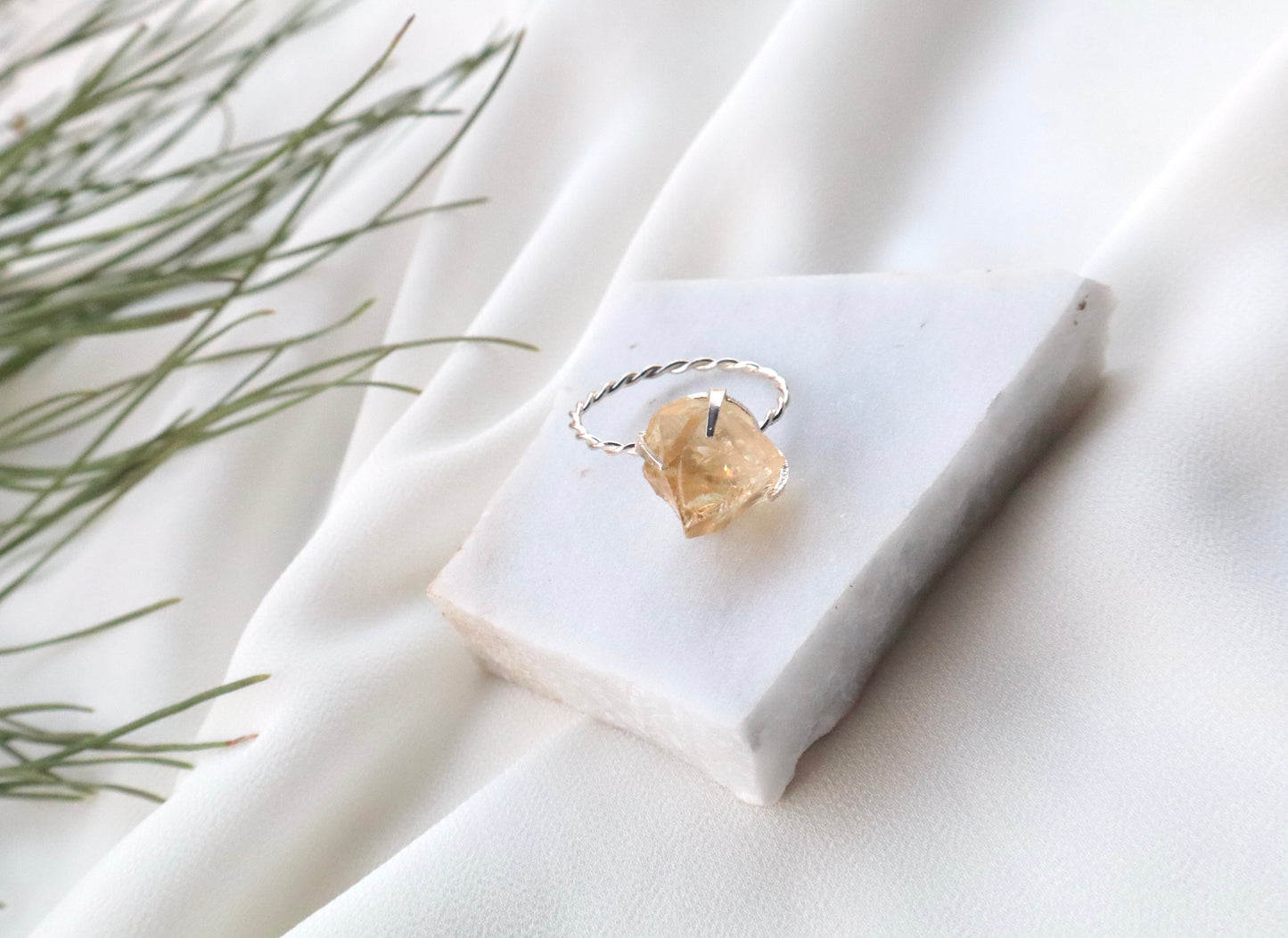 Citrine Abundance & Prosperity 925 Sterling Silver Rings