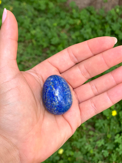 Lapiz Lazuli Home Decor, Office, MeditationOr Personal Use Egg-Shaped Stones