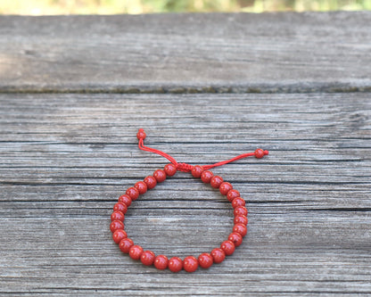 Red Coral Confidence & Courage Bracelet