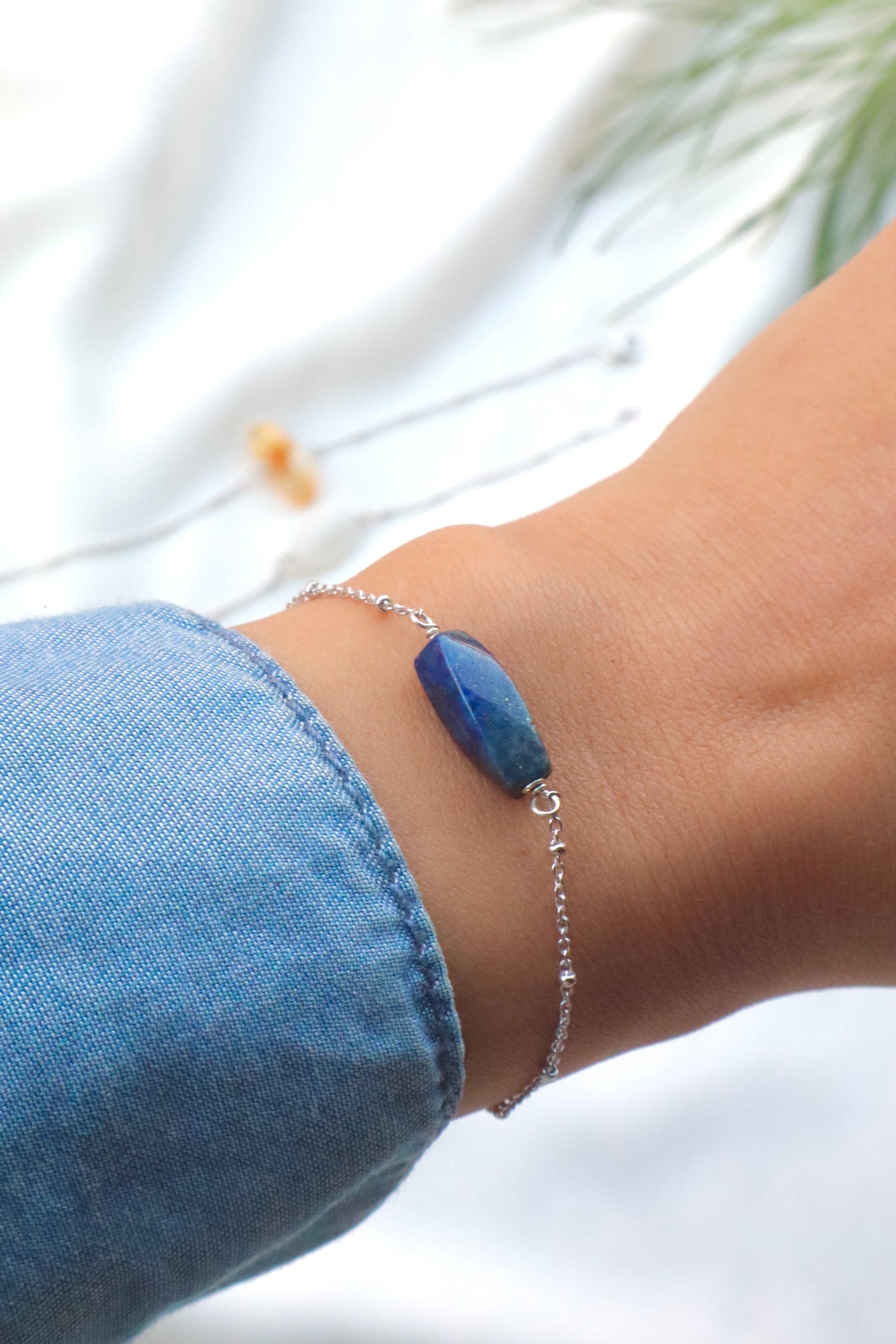 Citrine, Lapis Lazuli, & Aventurine with 925 Sterling Silver Bracelets