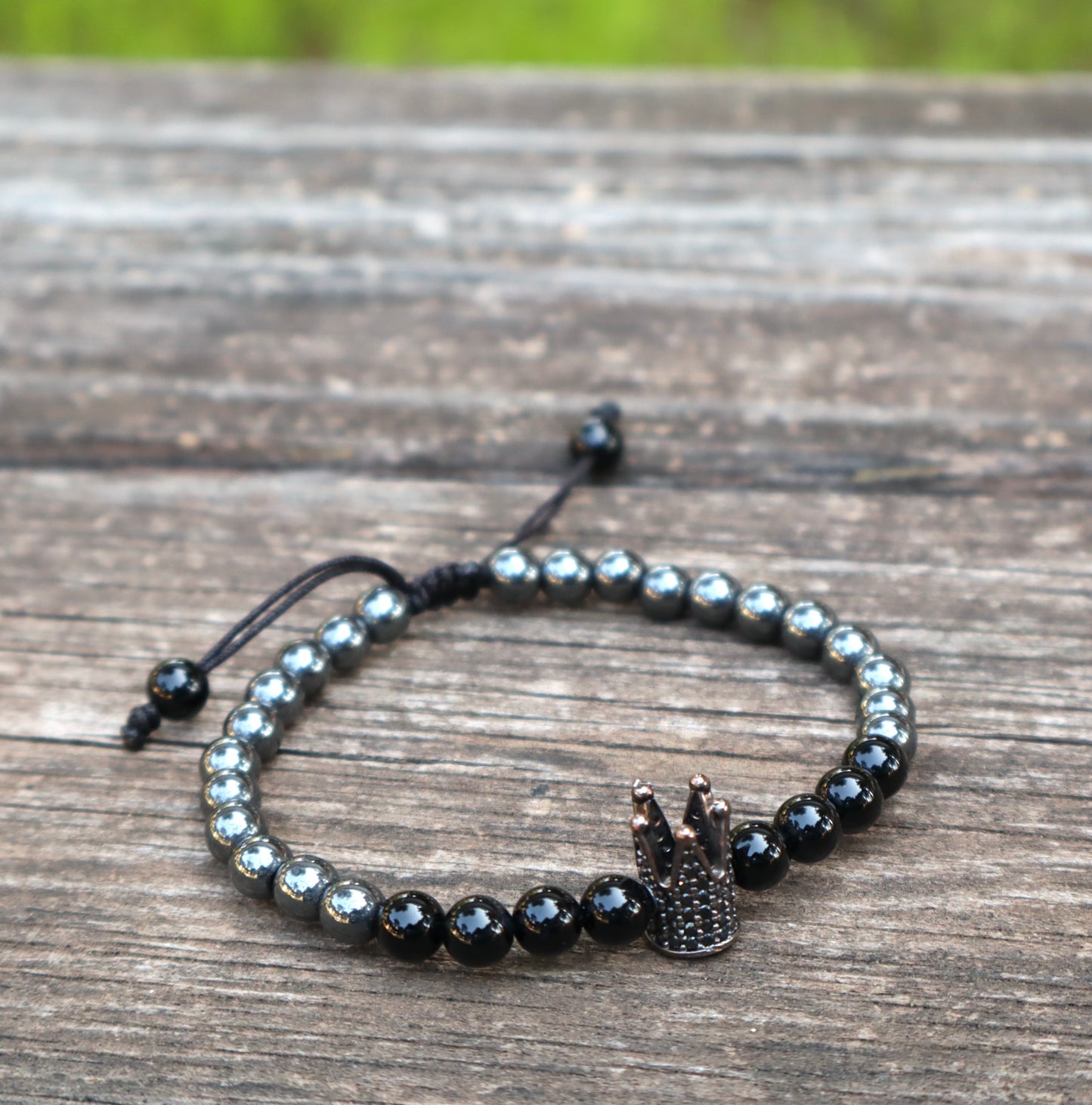 Hematite & Black Onyx Physical Strength Bracelets