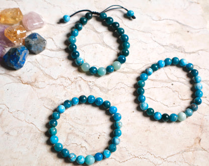 Apatite & Amazonite Energy & Self-Confidence Bracelets
