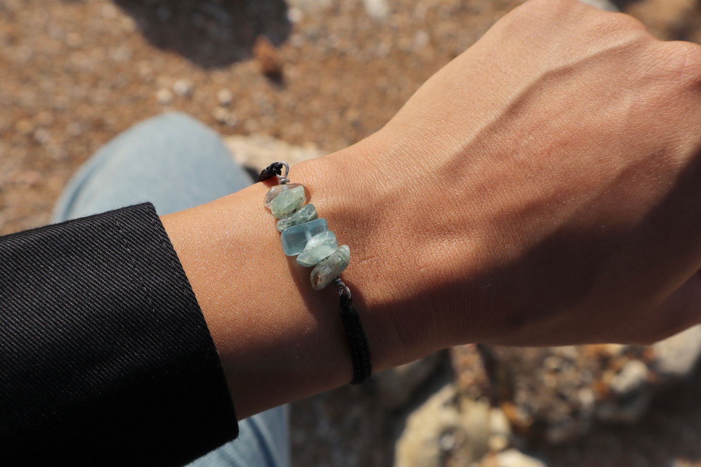 Aquamarine & Blue- Lace Agate Serenity & Harmony Bracelets