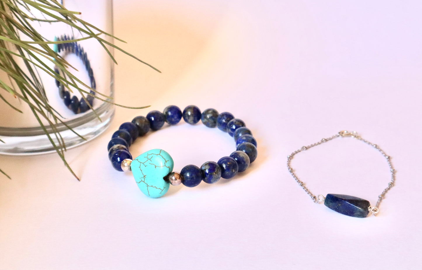 Lapis Lazuli & Turquoise with Sterling Silver Confidence & Tranquility Set