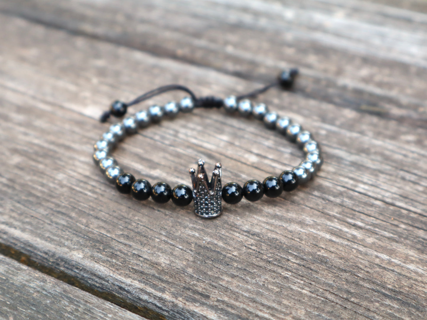 Hematite & Black Onyx Physical Strength Bracelets