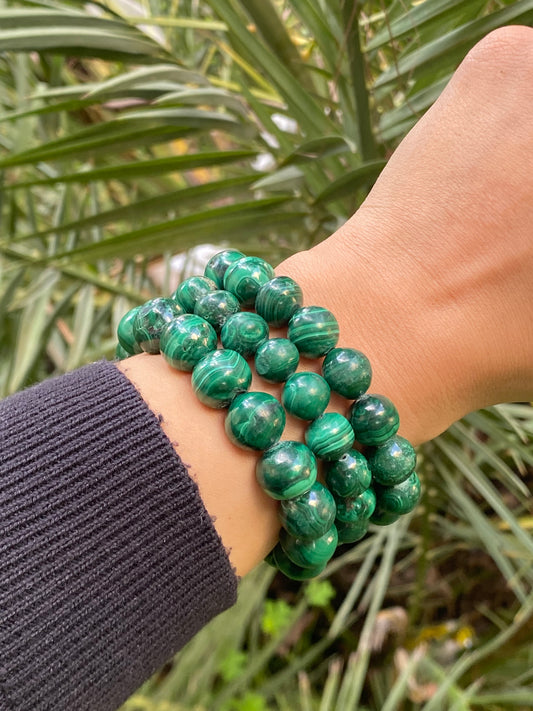 Malachite Stone of Transformation & Protection Bracelets