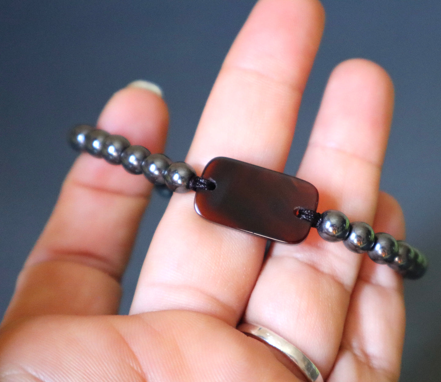 Hematite & Black Onyx Physical Strength Bracelets