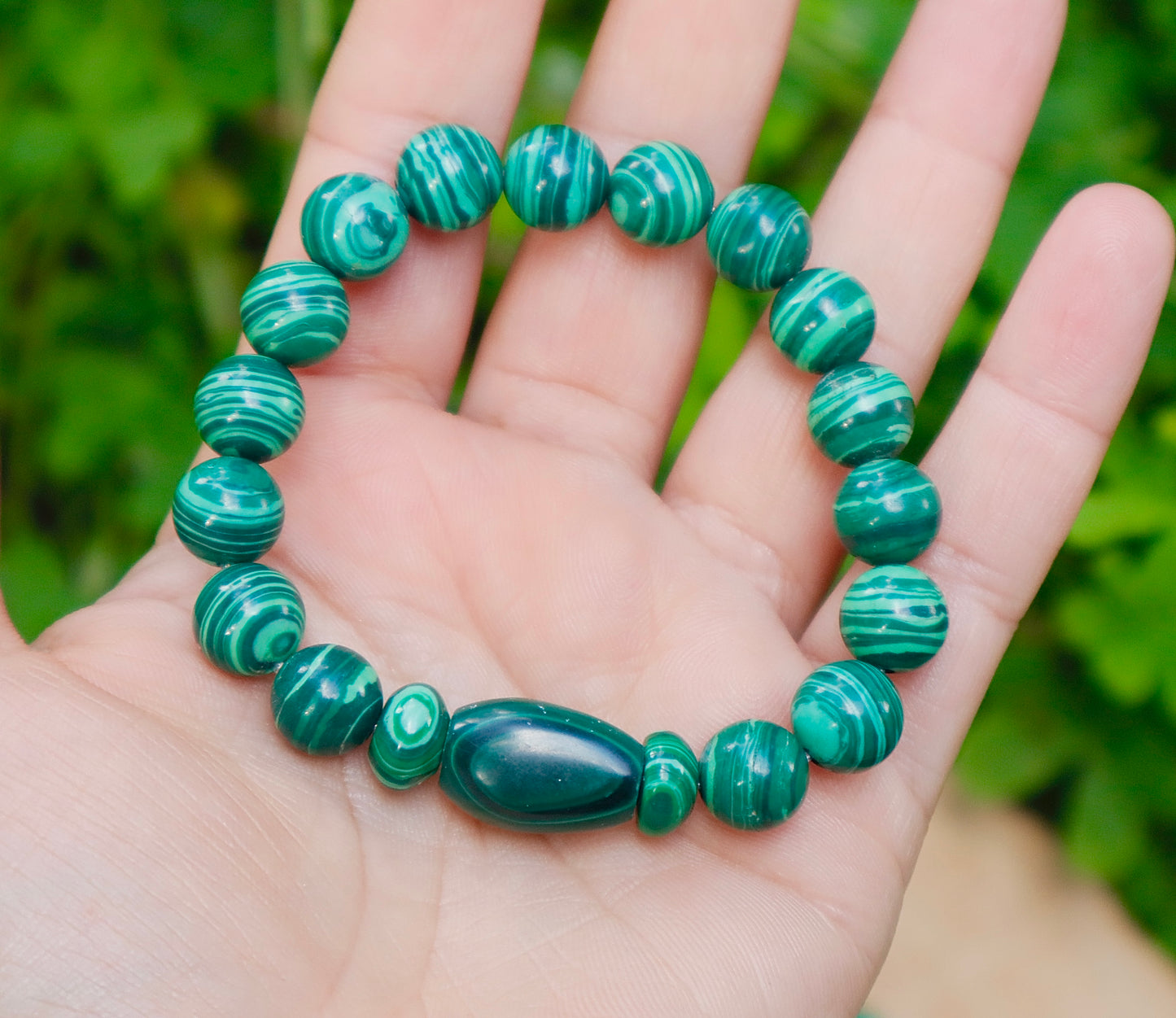 Malachite, Lapis Lazuli, & Sodalite Stacked Set of Bracelets