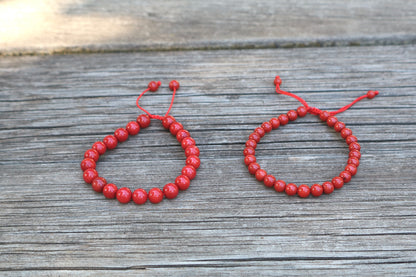 Red Coral Confidence & Courage Bracelet