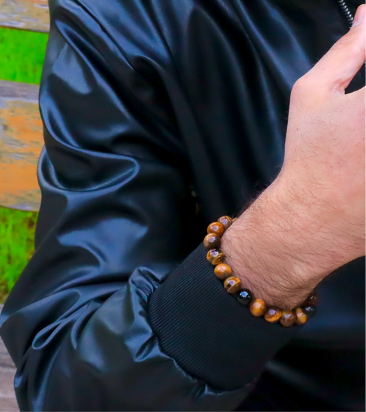 Tiger’s Eye & Black Onyx Courage & Positivity Bracelet