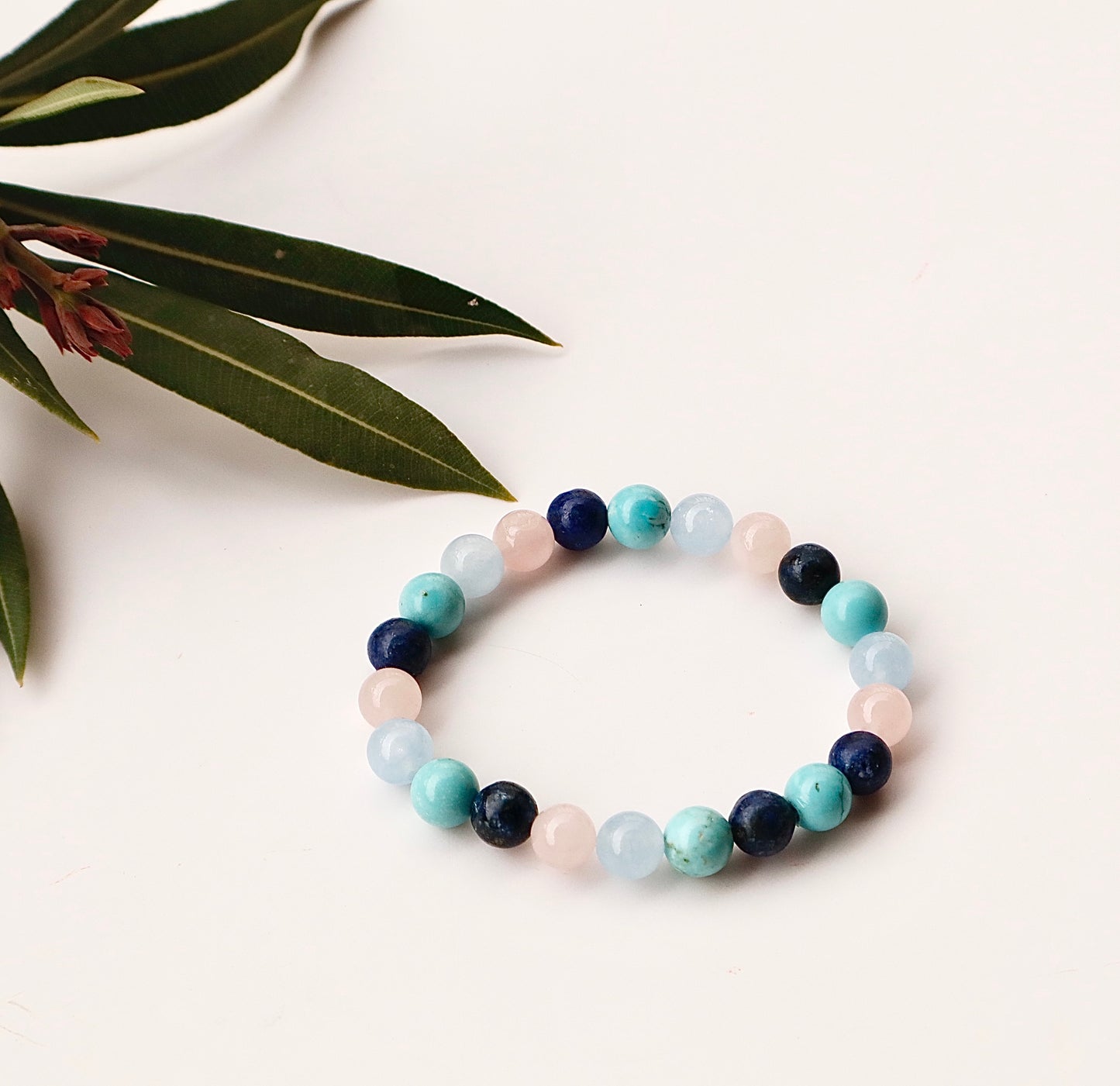 Turquoise, Aquamarine, Lapis Lazuli, & Rose Quartz Love & Serenity Bracelets