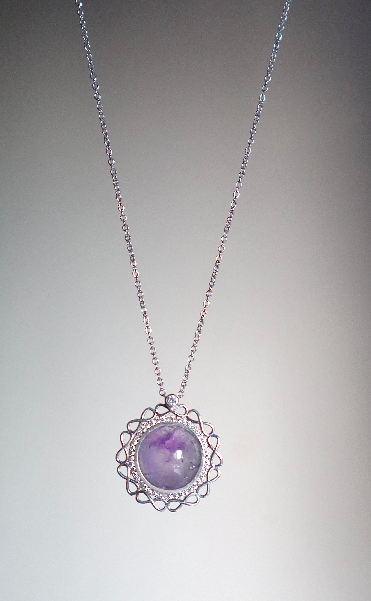 Amethyst Vitality 925 Sterling Silver Necklace