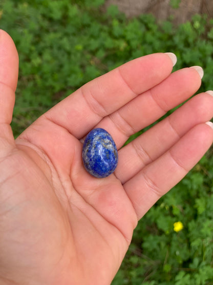 Lapiz Lazuli Home Decor, Office, MeditationOr Personal Use Egg-Shaped Stones