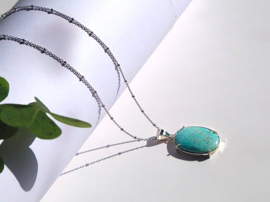 Genuine Turquoise Power & Prosperity Necklace