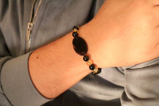 Citrine & Black Onyx Confidence & Wealth Bracelet