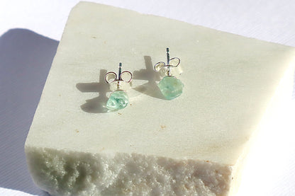 Amethyst, Aquamarine, & Rose Quartz Love, Tranquility, & Stress Relief 925 Sterlings Silver Stud Earrings