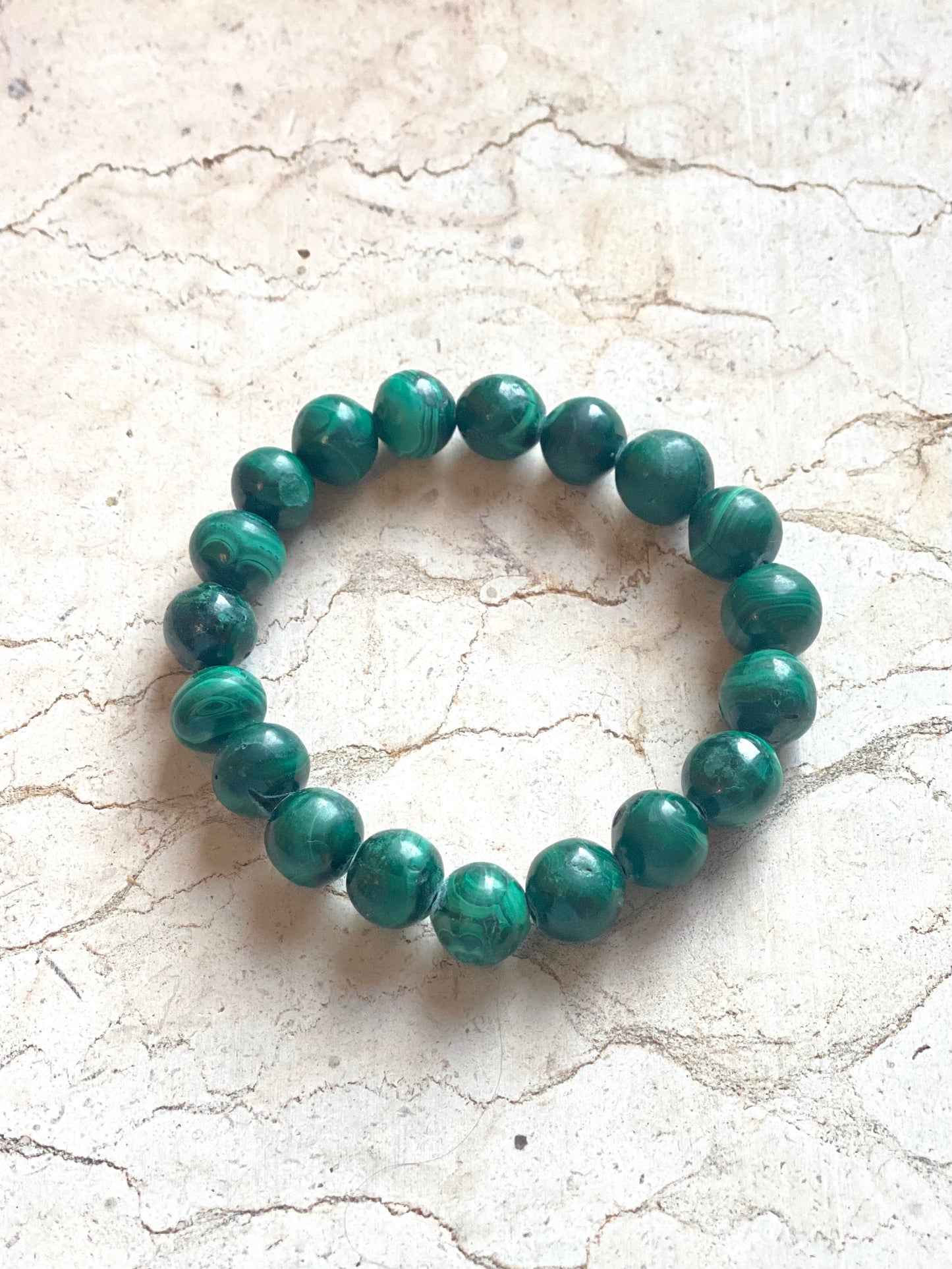 Malachite Stone of Transformation & Protection Bracelets