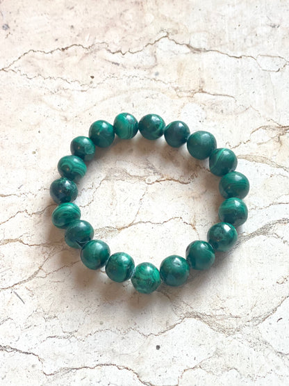Malachite Stone of Transformation & Protection Bracelets