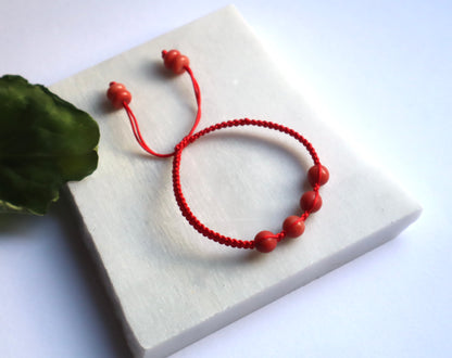 Red Coral Super Power Bracelets