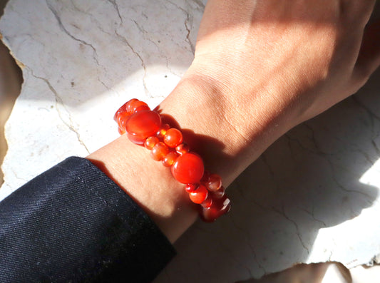 Carnelian/Agate Courage & Confidence Bracelet