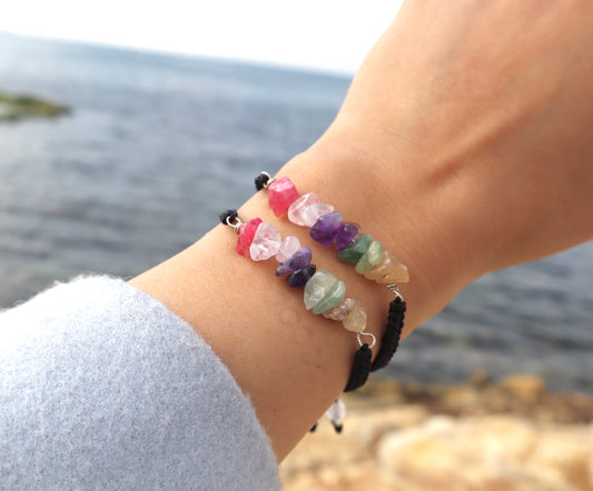 Mixed Colorful Gemstones Freshness & Serenity Bracelets