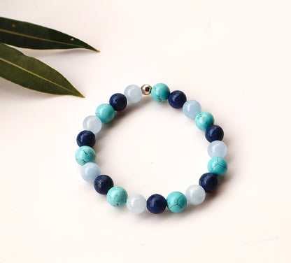 Turquoise, Aquamarine, Lapis Lazuli, & Rose Quartz Love & Serenity Bracelets