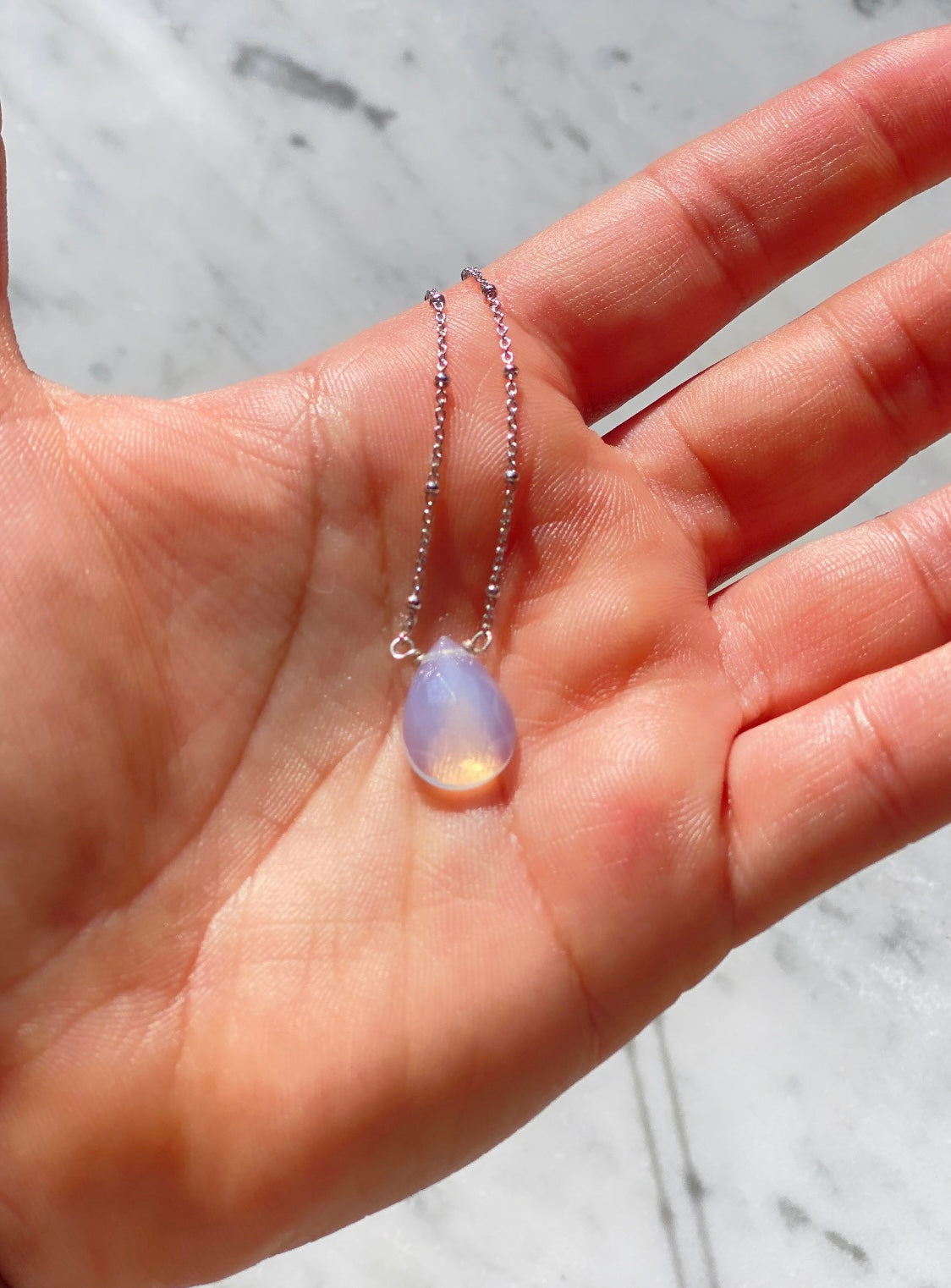 Opal 925 Sterling Silver Necklace