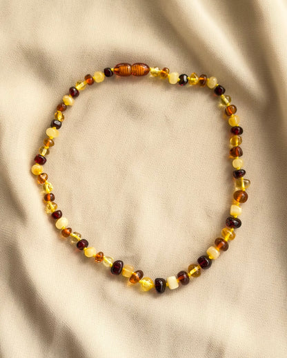 Natural Baltic Amber Baby Teething & Pain Relief Necklace