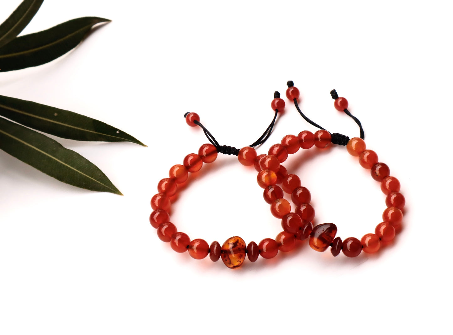 Amber & Carnelian Courage & Pain Relief Bracelet