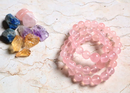 Rose Quartz & Mixed Stones Emotional Healing & Relief Set