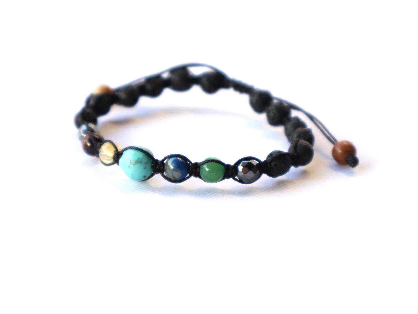 Double Bracelets Mixed Gemstones for Strength & Body Relaxation