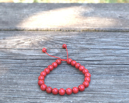 Red Coral Confidence & Courage Bracelet