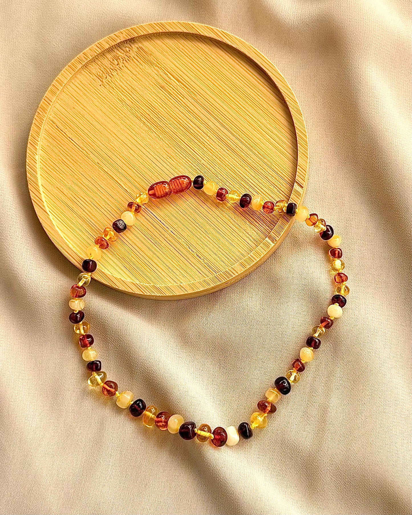 Natural Baltic Amber Baby Teething & Pain Relief Necklace