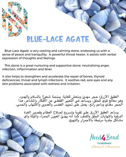 Aquamarine & Blue- Lace Agate Serenity & Harmony Bracelets