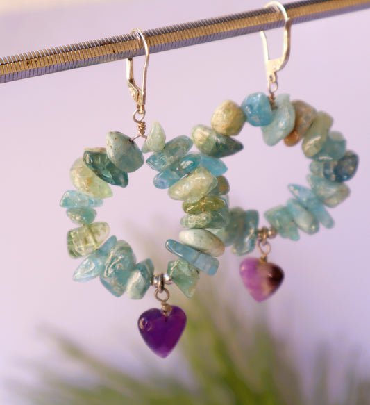 Aquamarine Calming & Soothing Earrings