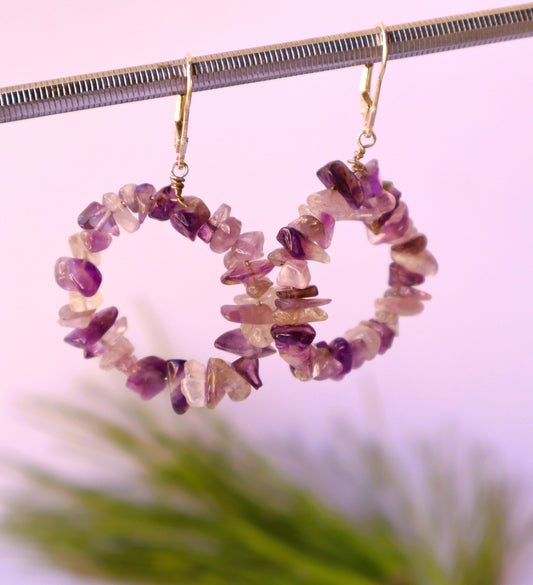 Amethyst Mind Clearing Earrings