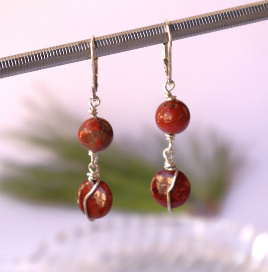 Red Jasper Earrings