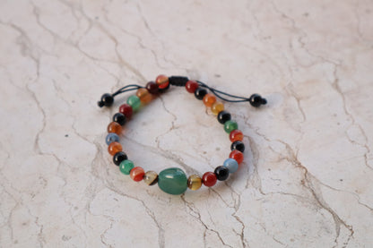 Colorful Multi-Agate Basic Strength Bracelets