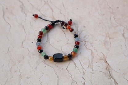 Colorful Multi-Agate Basic Strength Bracelets
