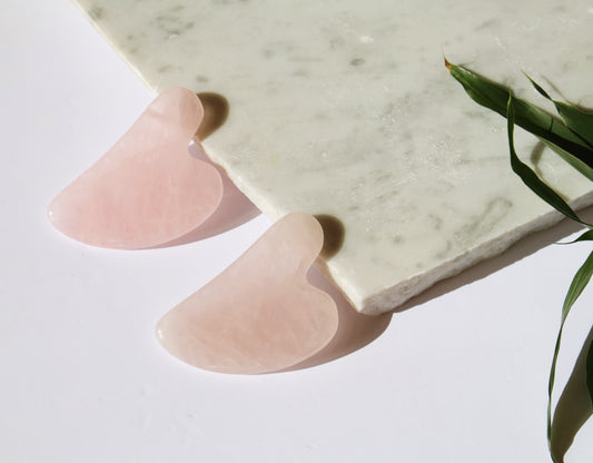 Rose Quartz Gua Sha Grade AAA+ Beauty Face & Body Massager