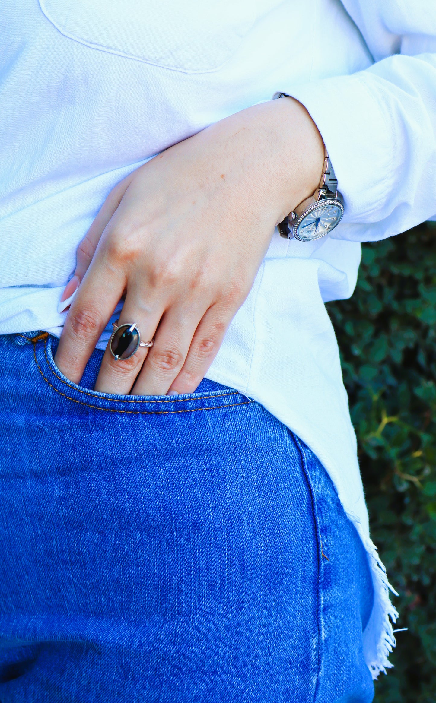 Yemeni Agate Stones & Sterling Silver Rings for Courage and Abundance