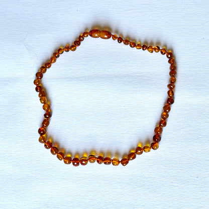 Natural Baltic Amber Baby Teething & Pain Relief Necklace