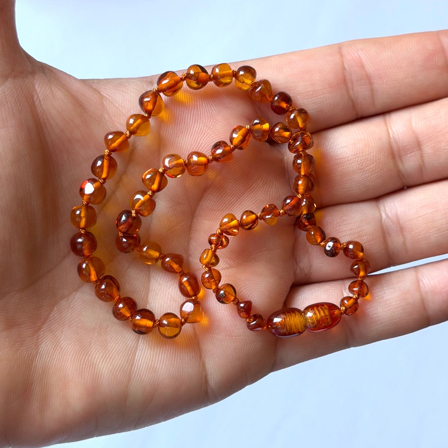 Natural Baltic Amber Baby Teething & Pain Relief Necklace