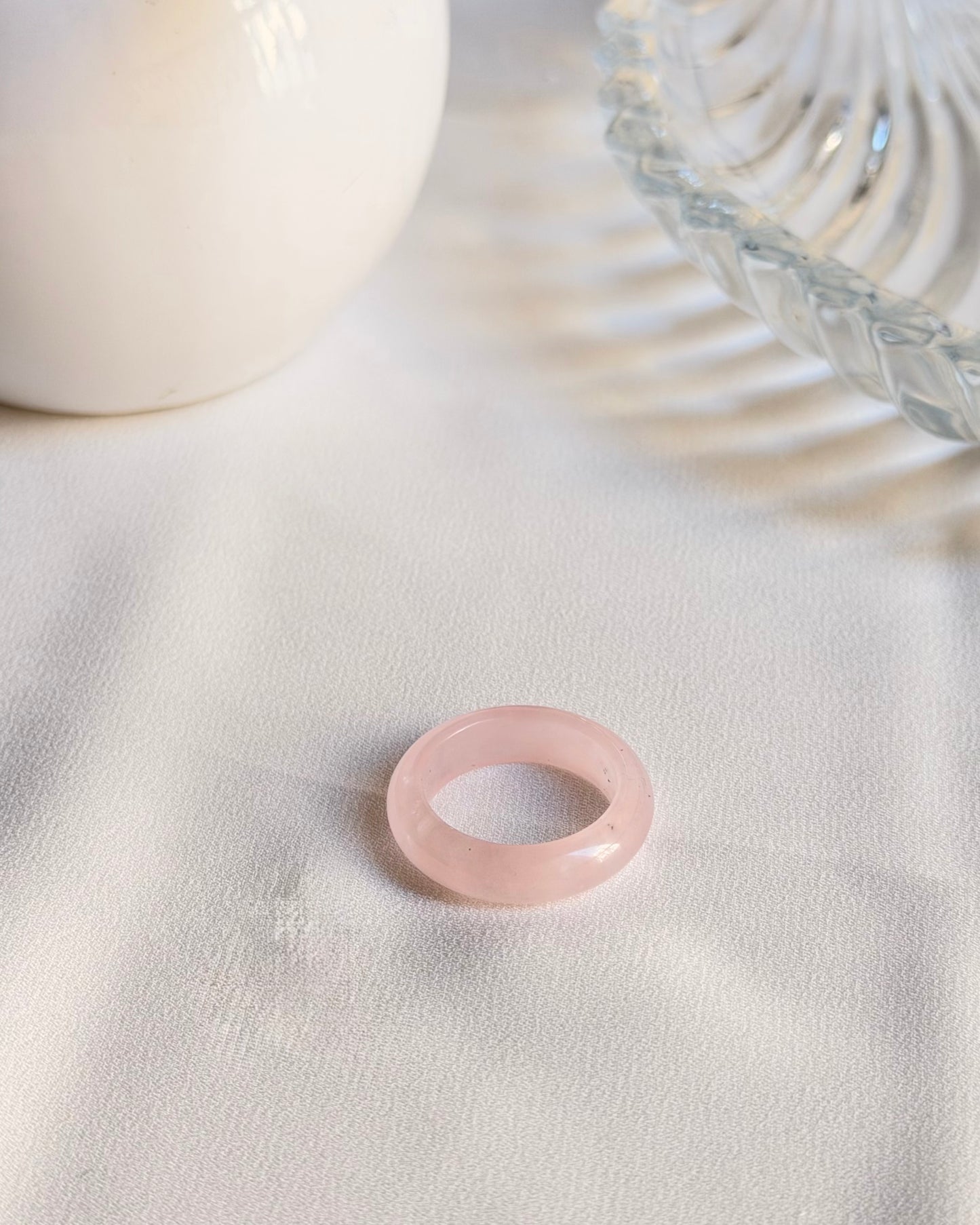 Natural Gemstones Rings; Amethyst, Rose Quartz, & Aventurine