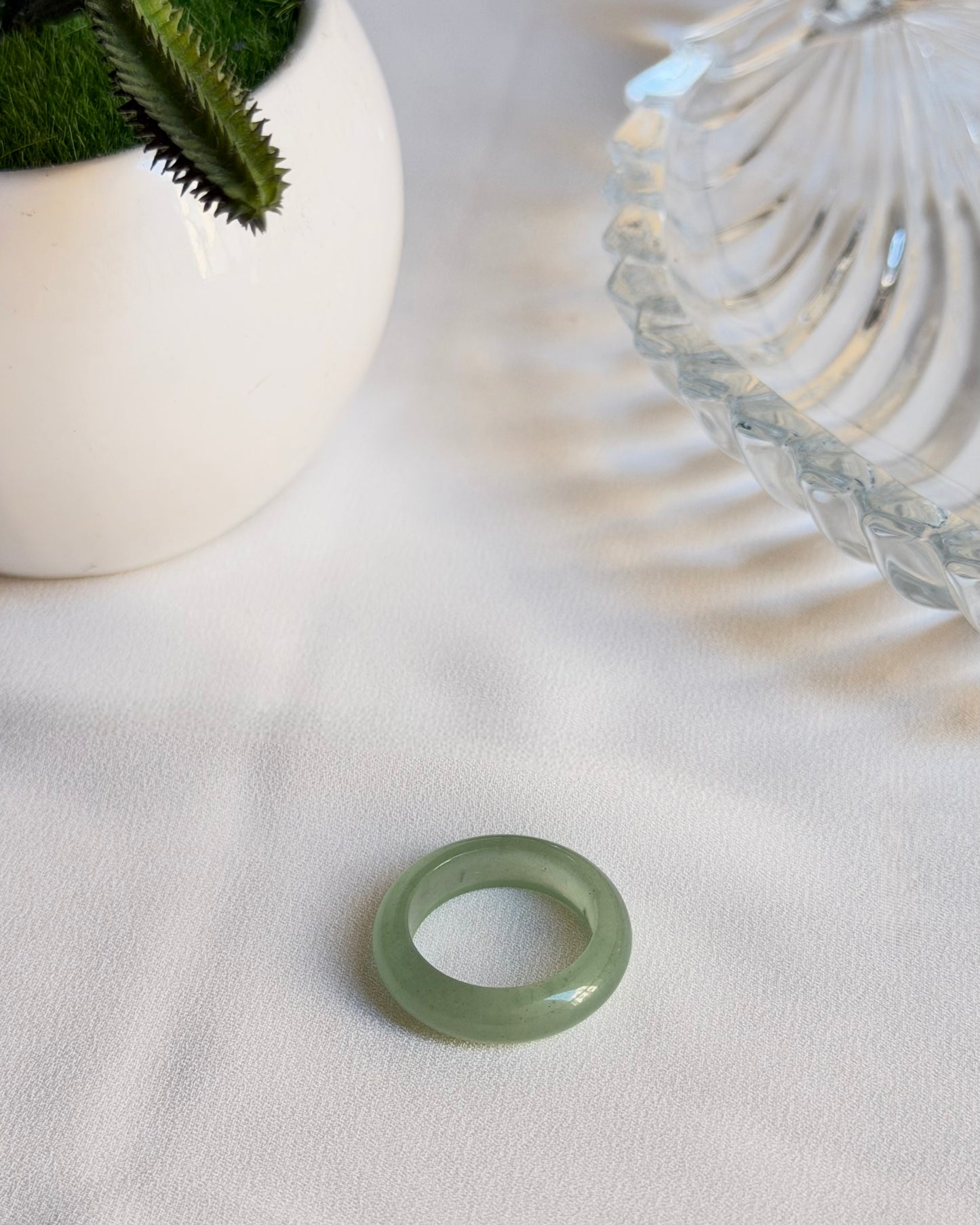 Natural Gemstones Rings; Amethyst, Rose Quartz, & Aventurine